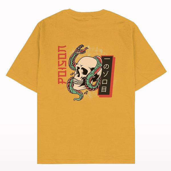 Poison Oversized Fit Mustard T-shirt