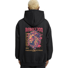 Rebellion Relaxed Fit Drop Shoulder Hoodie