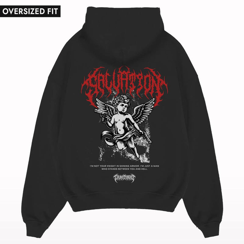 Salvation oversized hoodie back