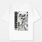 Samurai Oversized White T-shirt