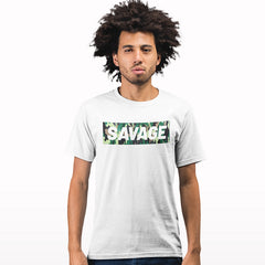 savage camouflage printed T-shirt