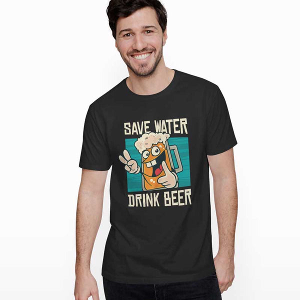 Save water drink beer T-shirt