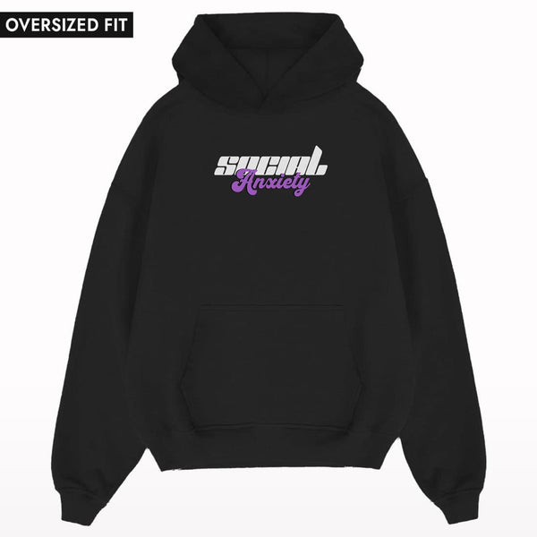 Social Anxiety Oversized Hoodie Front