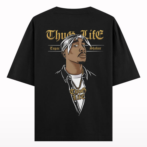 Thug Life Tupac Oversized T-shirt back