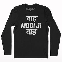 Waah modiji waah full sleeve T-shirt