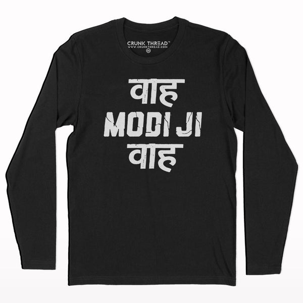 Waah modiji waah full sleeve T-shirt