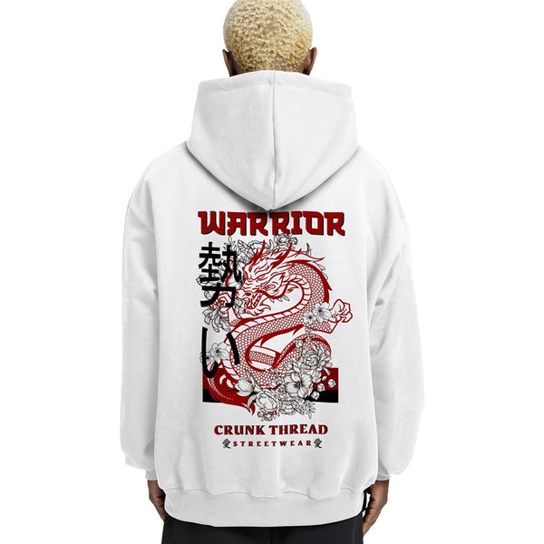 Warrior Dragon Relaxed Drop Shoulder Hoodie